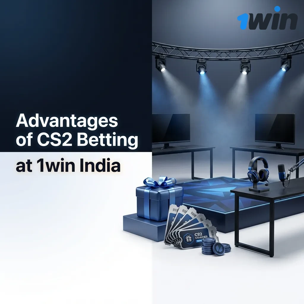 1win India CS2 betting platform interface showing welcome bonus, payment methods, and competitive odds for esports wagering