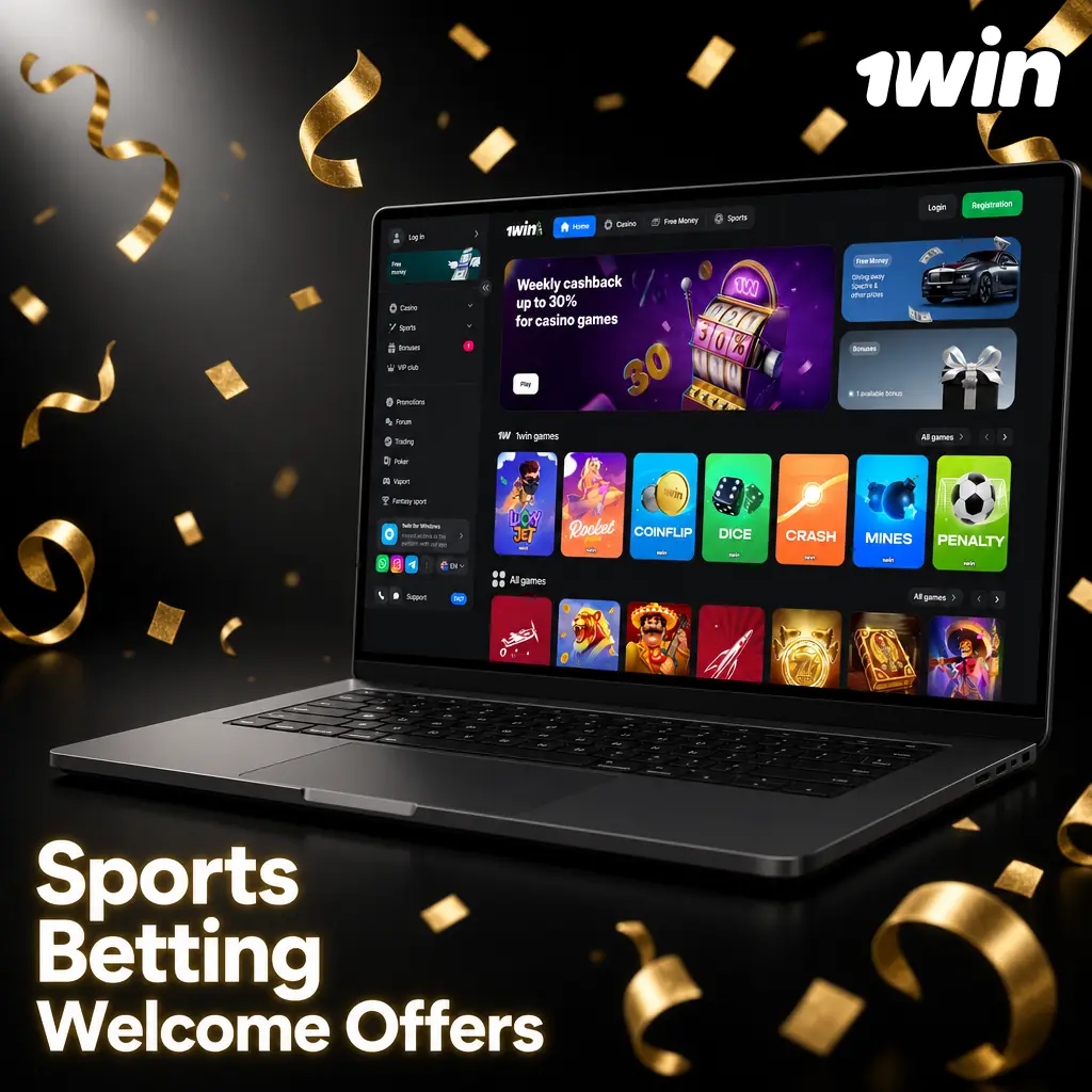 Promotional display of top sports betting welcome offers and sign-up bonuses.